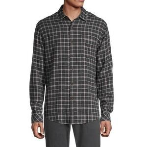 Rails NWT Regular Fit Lennox Brushed Charcoal Grey Plaid Shirt Men's Size S